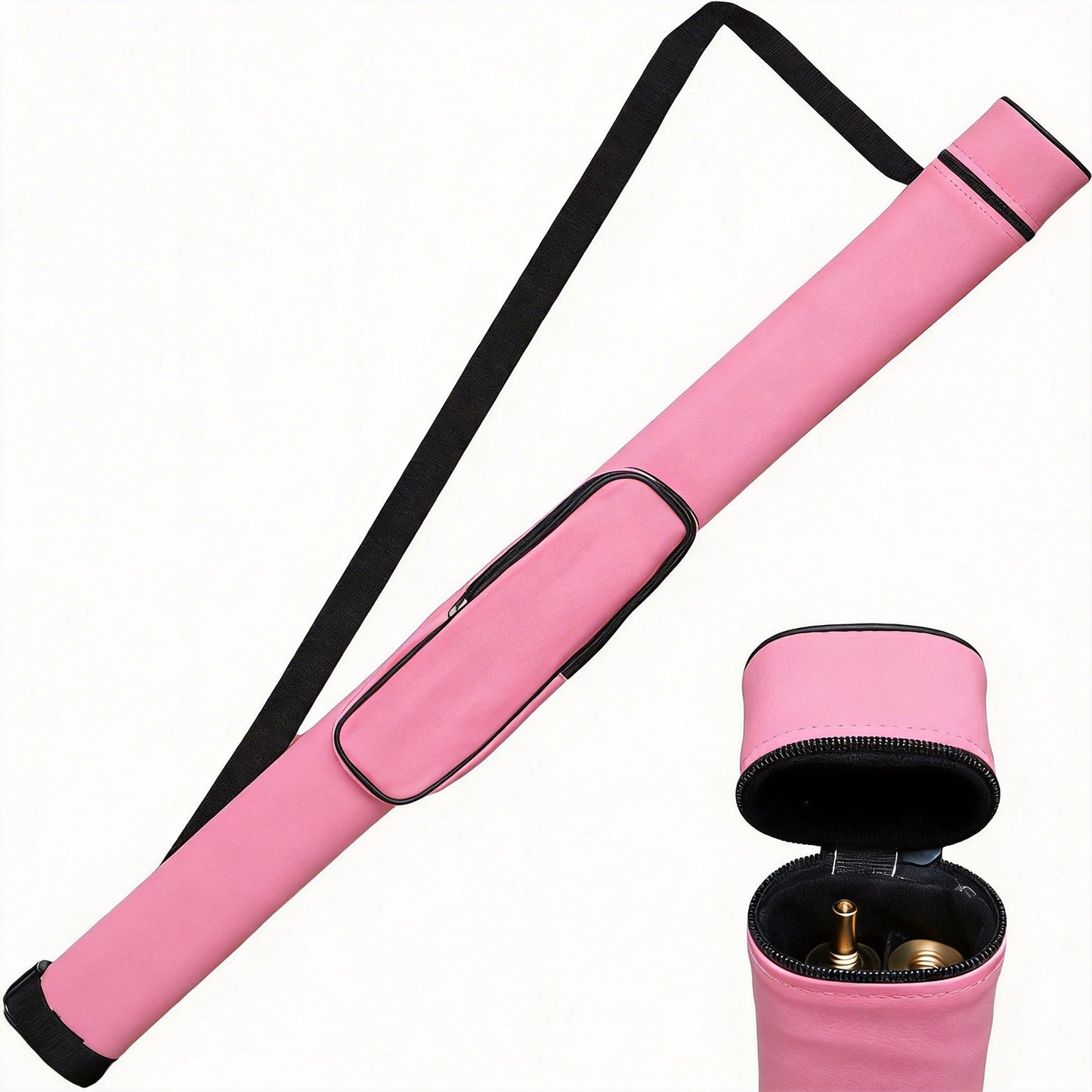 Empire USA - Billiard Pool Cue Hard Case, Holder for 1/2 Cue