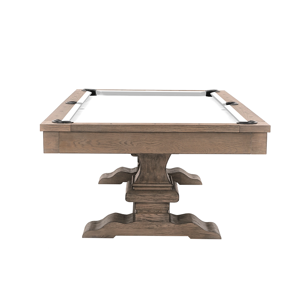 Beaumont Wool Pool Table - Silvered Ash Finish