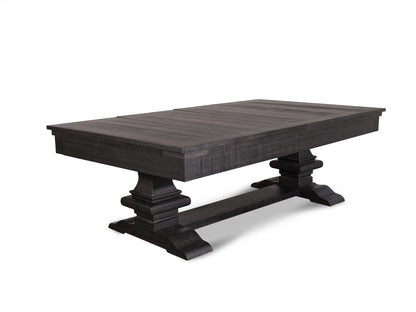 Beaumont Wool Pool Table - Distressed Black Finish