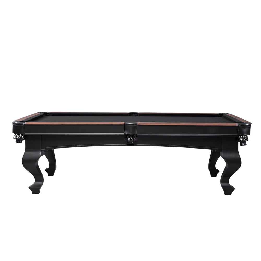 Teton Wood Pool Table - Black / Tumbleweed Finish
