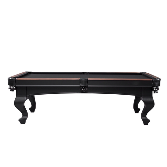 Teton Wood Pool Table - Black / Tumbleweed Finish