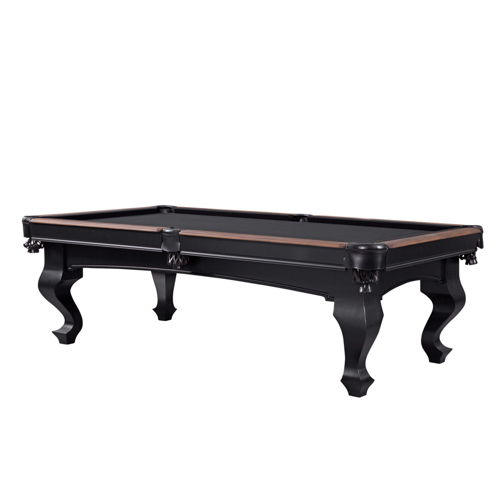 Teton Wood Pool Table - Black / Tumbleweed Finish
