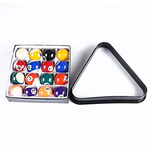 Empire USA Mini Pool Balls Set (1.5 in) w/ Triangle Rack