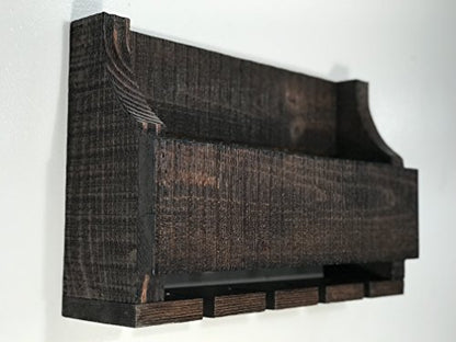 Empire USA - Barnwood Wall Mount Wine Rack (Barn Brown Fir)