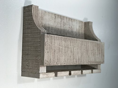 Empire USA - Barnwood Wall Mount Wine Rack (White Fir Glaze)