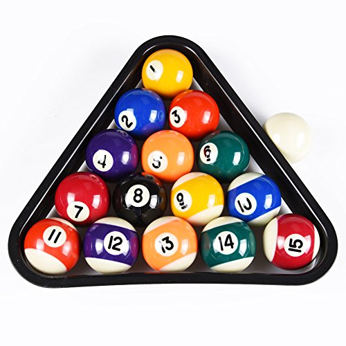 Empire USA Mini Pool Balls Set (1.5 in) w/ Triangle Rack