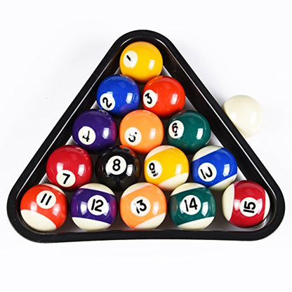 Empire USA Mini Pool Balls Set (1.5 in) w/ Triangle Rack